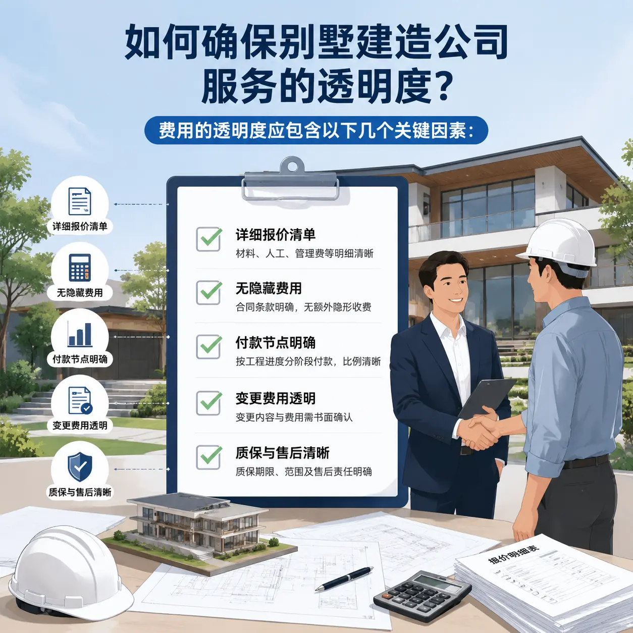 在 钟山 如何确保别墅建造公司服务的透明度?
