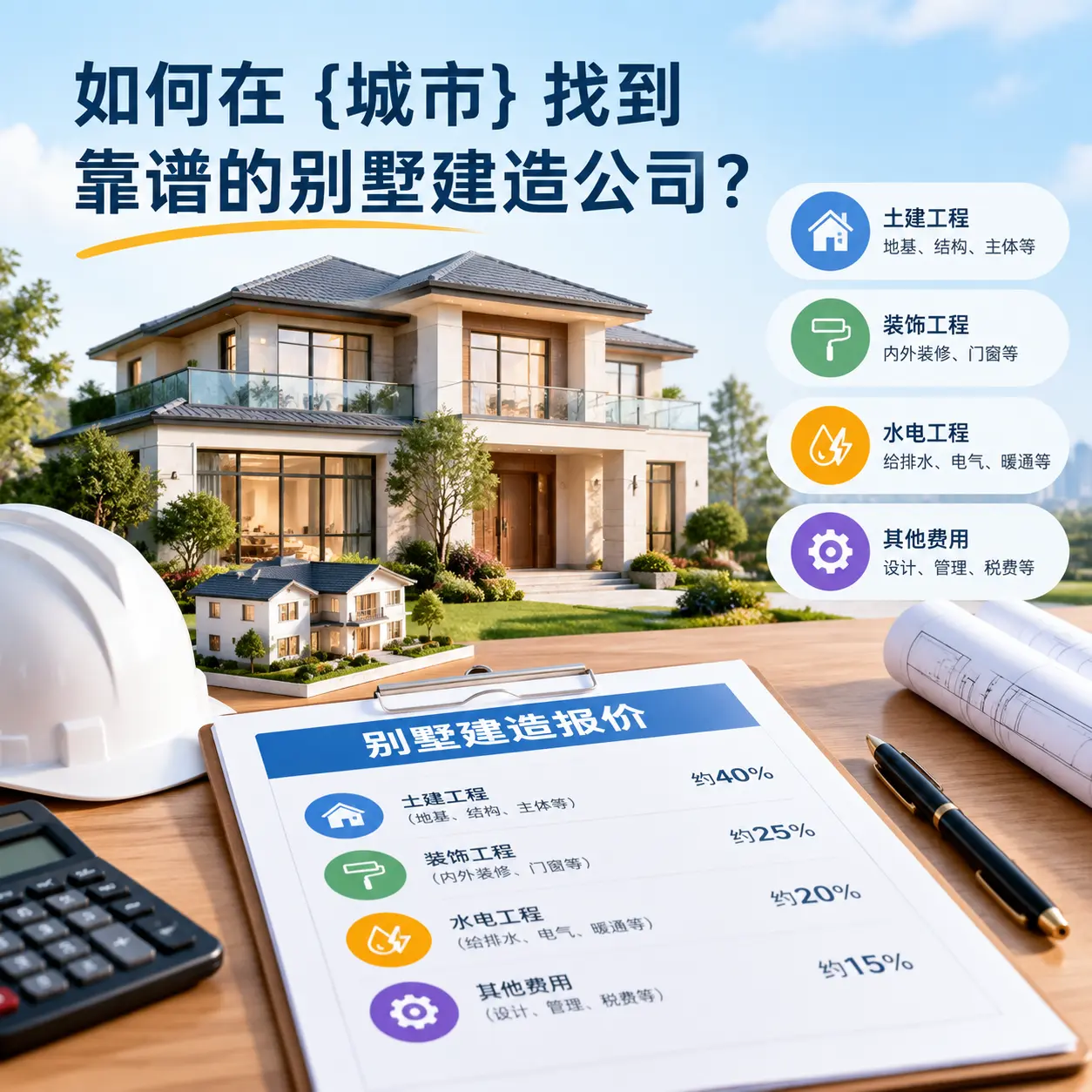 如何在 钟山 找到靠谱的别墅建造公司?