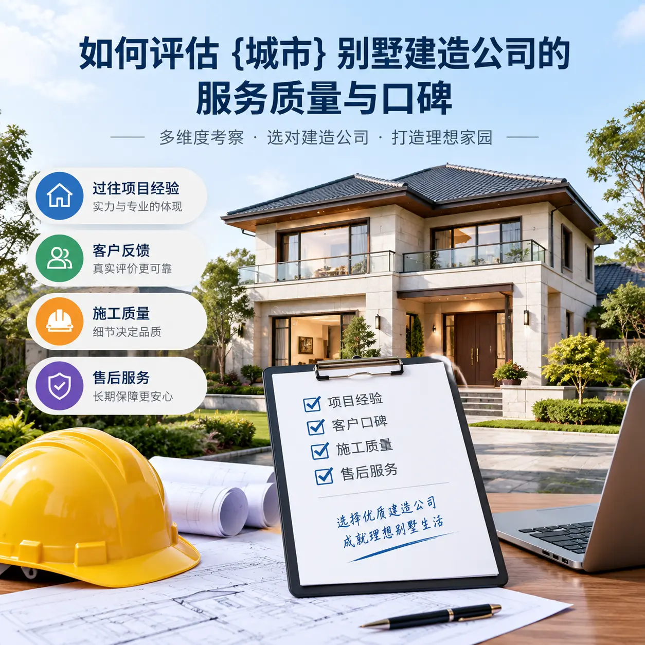 如何评估 钟山 别墅建造公司的服务质量与口碑