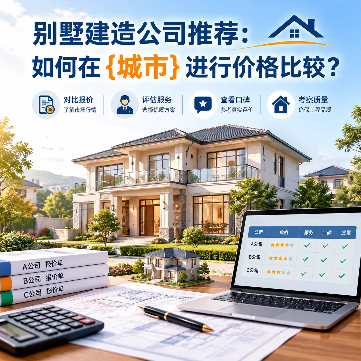 别墅建造公司推荐:如何在 钟山 进行价格比较?