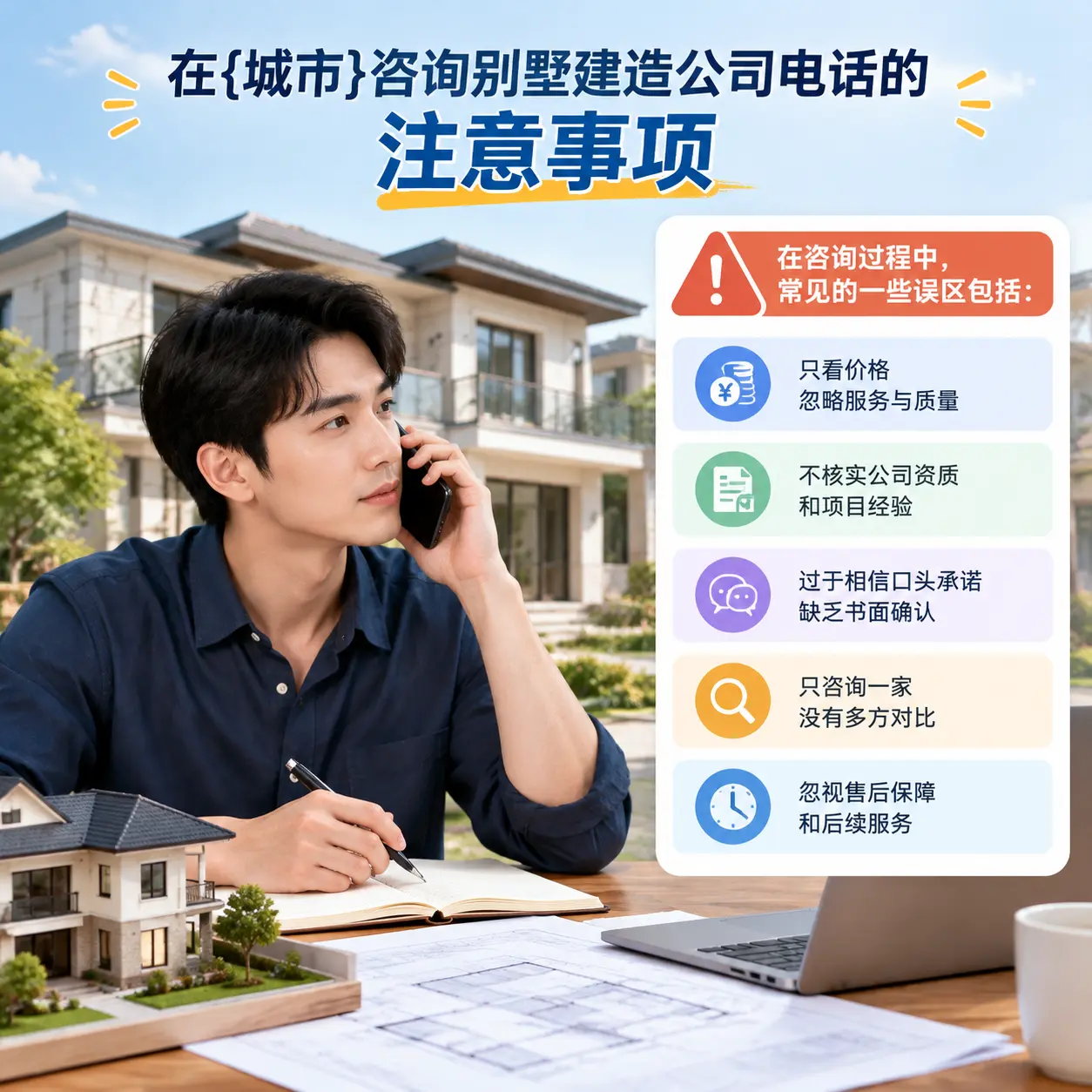 在钟山咨询别墅建造公司电话的注意事项