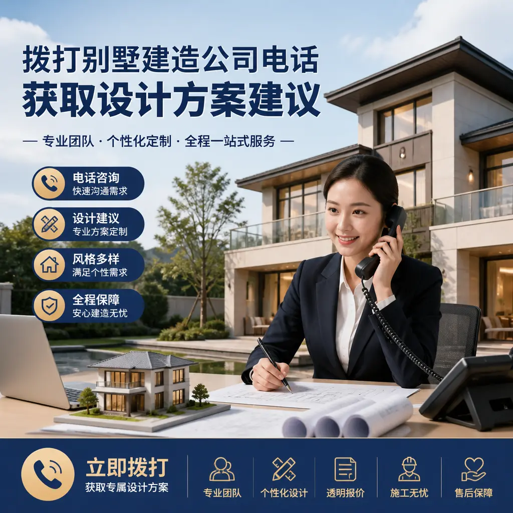 拨打钟山别墅建造公司电话，获取设计方案建议
