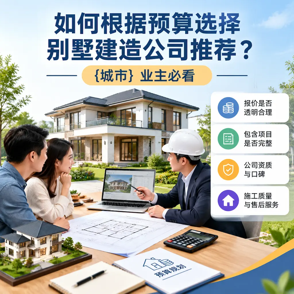 如何根据预算选择别墅建造公司推荐？ 钟山 业主必看
