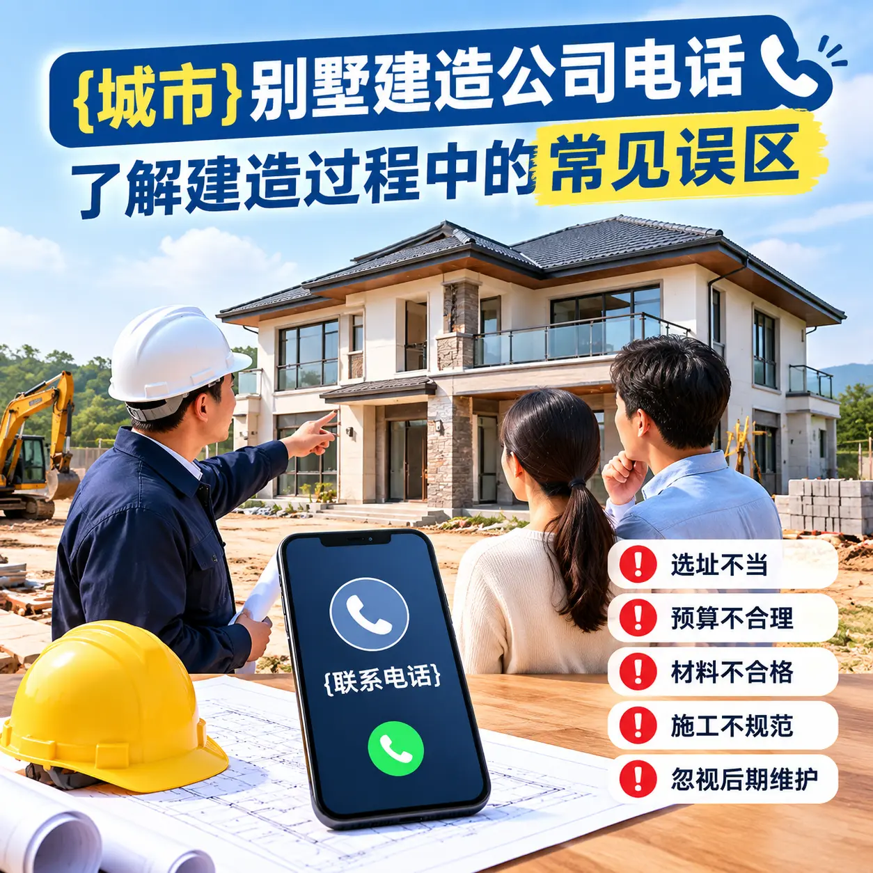 钟山别墅建造公司电话，了解建造过程中的常见误区