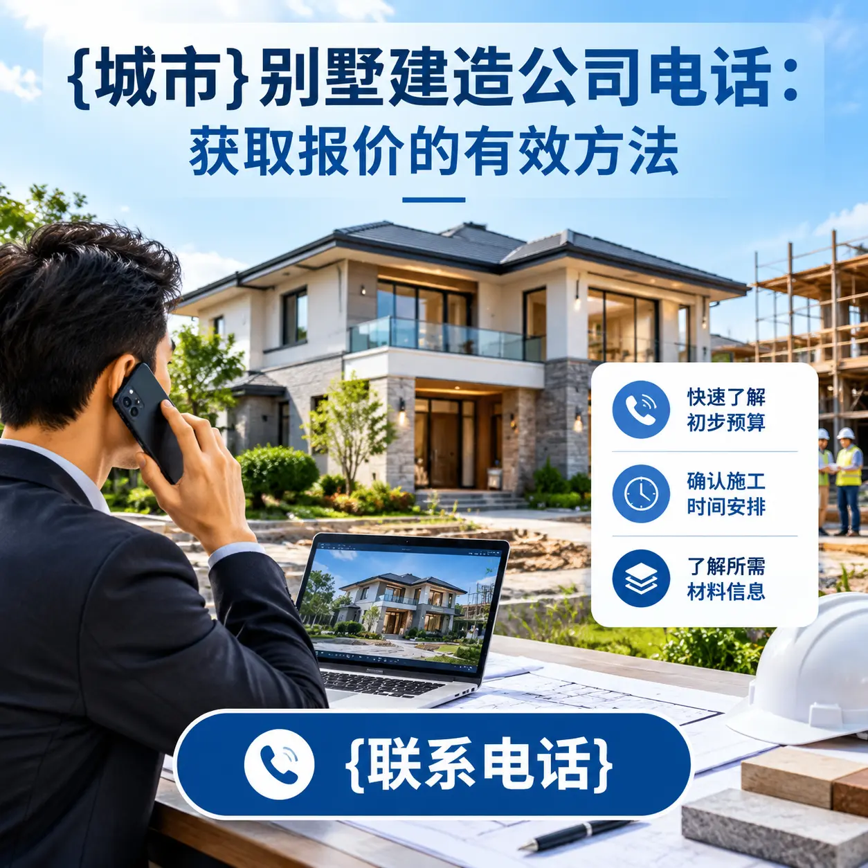 钟山别墅建造公司电话:获取报价的有效方法